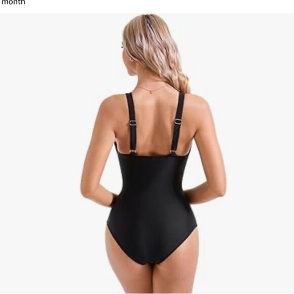 New Suuksess Mesh Tummy Control Swimsuit Push Up High‎ Waisted Bathing Suit - Picture 3 of 6